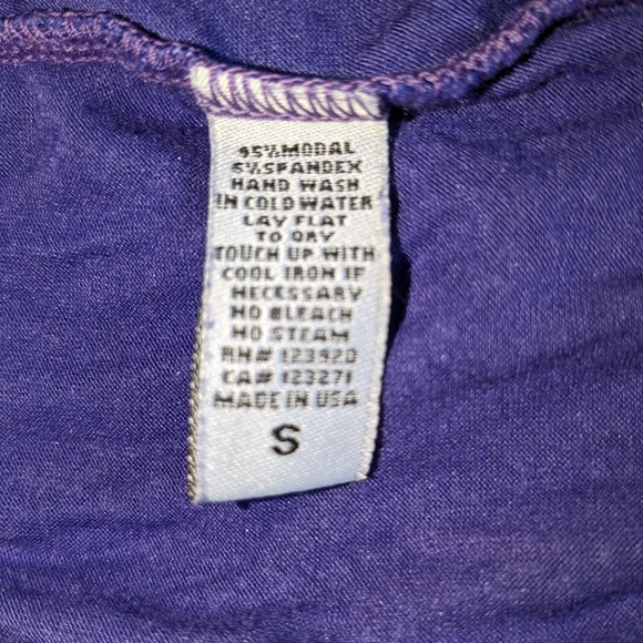 LAmade Purple Ruched Side Tube Top Strapless Y2K Size S NWOT - Picture 3 of 4